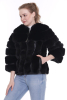 Suni Kürk Siyah Kadın Ceket