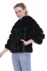 Suni Kürk Siyah Kadın Ceket