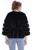Suni Kürk Siyah Kadın Ceket
