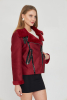 Süet İçi Suni Kürklü Ceket Fermuarlı