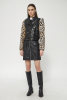 Faux Leather Biker Jacket Leopard