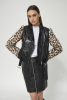 Faux Leather Biker Jacket Leopard